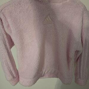 Adidas Soft Pink Plush Sweatshirt